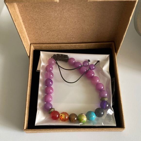 Genuine Black Agate or Halite Anxiety & Spiritual Polished Stone Chakra Marble - Picture 2 of 3